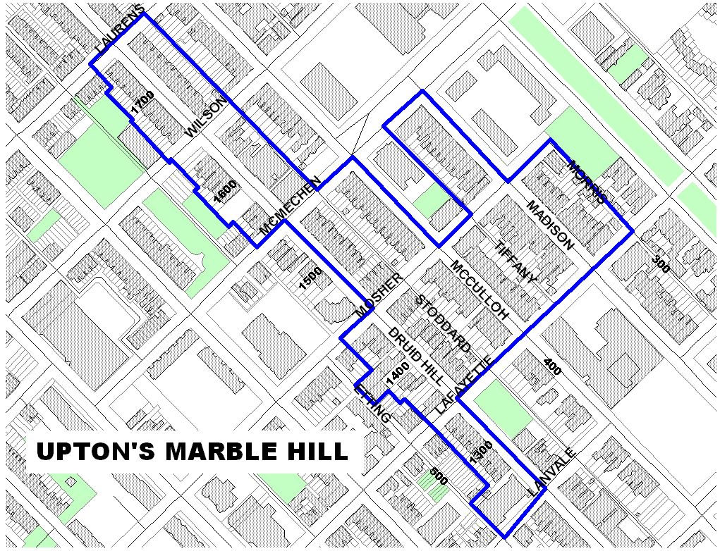 Upton's Marble Hill Map